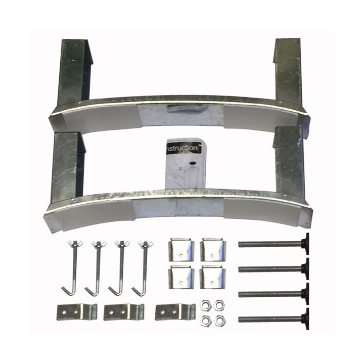 Twyford Steel Bath Legset & Wall Clips BG6041XX