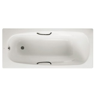 Roca Carla Bath 2TH White Grip Holes Anti-slip (Does Not Include Legs and Grips) 1600mm x 700mm A2375L3000