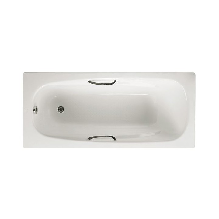 Roca Carla Bath 2TH White Grip Holes Anti-slip (Does Not Include Legs and Grips) 1600mm x 700mm A2375L3000