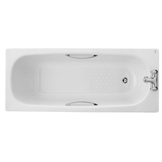 Own Brand Steel Bath 2 Tap Holes 1700mm Anti Slip Including Legs & Grips