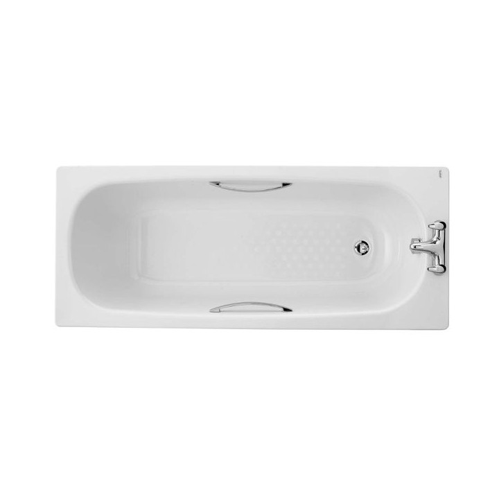 Own Brand Steel Bath 2 Tap Holes 1700mm Anti Slip Including Legs & Grips