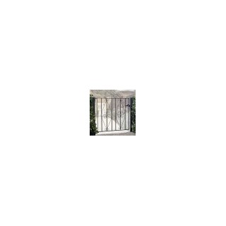 Stirling Low Flat Top Single Metal Gate 1220mm GAP x 914mm High Zinc & Powder ST07ZP