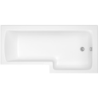 Bathrooms From TP Alford L-Shaped Shower Bath 1700mm RH