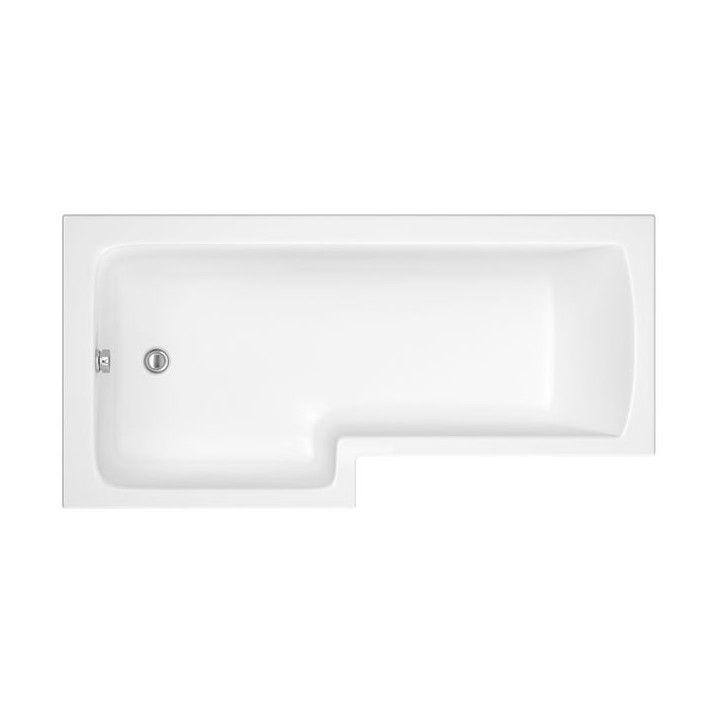 Bathrooms From TP Alford L-Shaped Shower Bath 1700mm LH