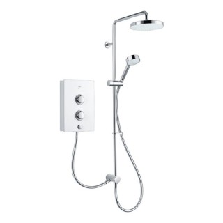 Mira Decor 10.8Kw White Dual Outlet Shower 1.1894.009