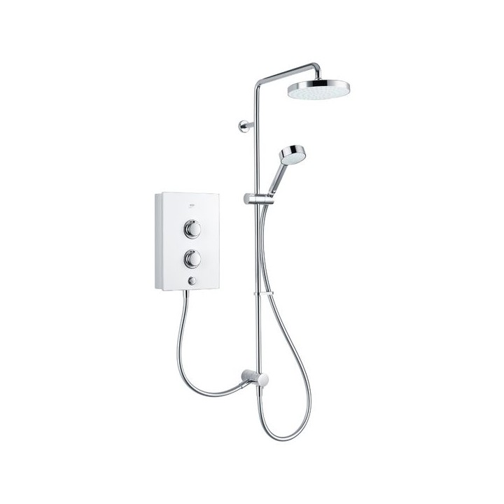 Mira Decor 10.8Kw White Dual Outlet Shower 1.1894.009