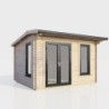 12 x 8 Power Apex Log Cabin Left Doors
