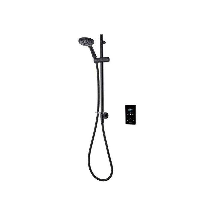 Triton ENVi® 9.0kW Thermo Electric Shower Single Outlet Wall Fed Kit - Black