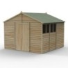 4LIFE Apex Shed 10 x 10 - Double Door - 4 Windows Home Delivery