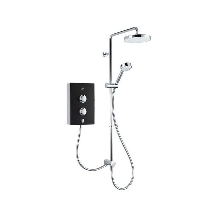 Mira Decor 10.8Kw Black Onyx Dual Outlet Shower 1.1894.006