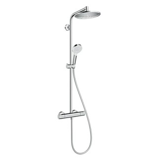 Hansgrohe Crometta S Showerpipe 240 1jet with thermostatic shower mixer Chrome 27267000