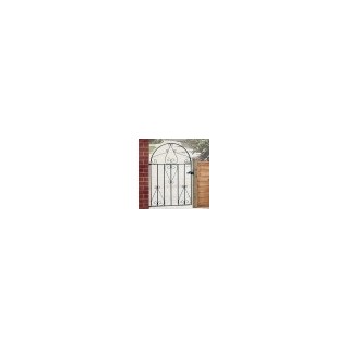 Classic Low Bow Top Single Metal Gate 838mm GAP x 1181mm High Zinc & Powder CLBZP51