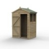 4LIFE Apex Shed 5 x 3 - Single Door - 2 Window Installation