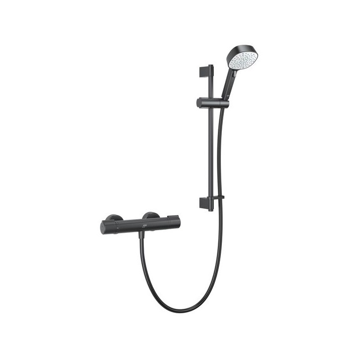 Mira Relate Matt Black EV Shower Mixer 1.1836.466