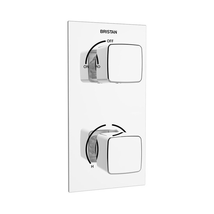 Bristan COB SHCVO C Cobalt Recessed Thermostatic Dual Control Shower Valve Chrome