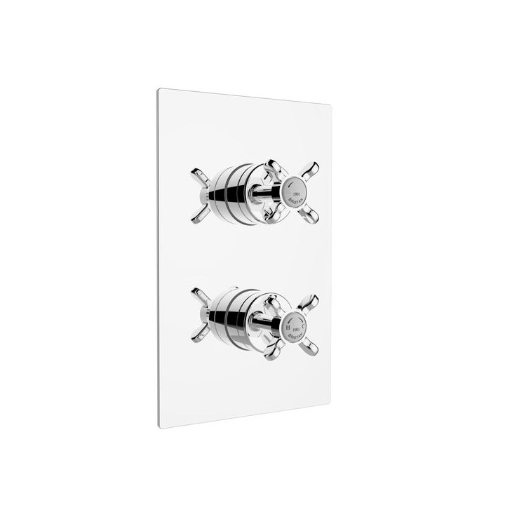 Bristan N2 SHCVO C 1901 Recessed Thermostatic Dual Control Chrome Shower Valve Chrome