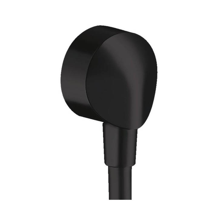 Hansgrohe FixFit Wall outlet E without non-return valve - Matt Black - 27454670