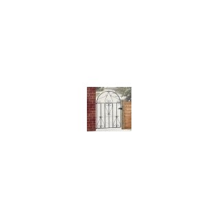 Classic Low Bow Top Single Metal Gate 991mm GAP x 1257mm High Zinc & Powder CLBZP53