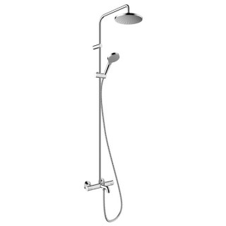 Hansgrohe Vernis Blend Showerpipe 200 1jet EcoSmart With Bath Thermostate Chrome 26079000