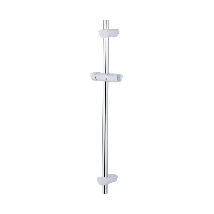 Bristan EVC ADR01 WC EVO Riser Rail with Adjustable Fixing Brackets White / Chrome
