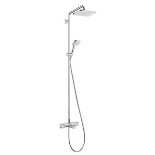 Hansgrohe Croma E Showerpipe 280 1jet with bath thermostat - Chrome - 27687000