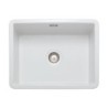 Rangemaster Rustique Single Bowl Inset Or Undermount Sink White 598 x 462mm