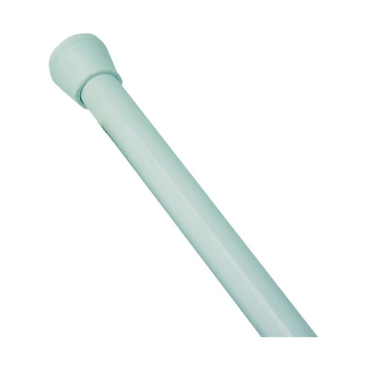 White Adjustable Shower Rail 1400-2600mm