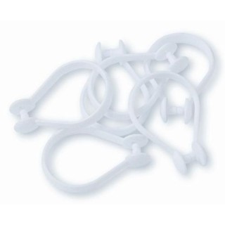 White Curtain Rings 12 Pack