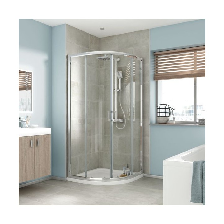 Bathrooms From TP Quadrant Shower Enclosure 900 x 900mm
