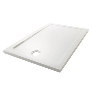 Mira Showers Flight Low Level Shower Tray 0 Ups White 1200mm x 800mm