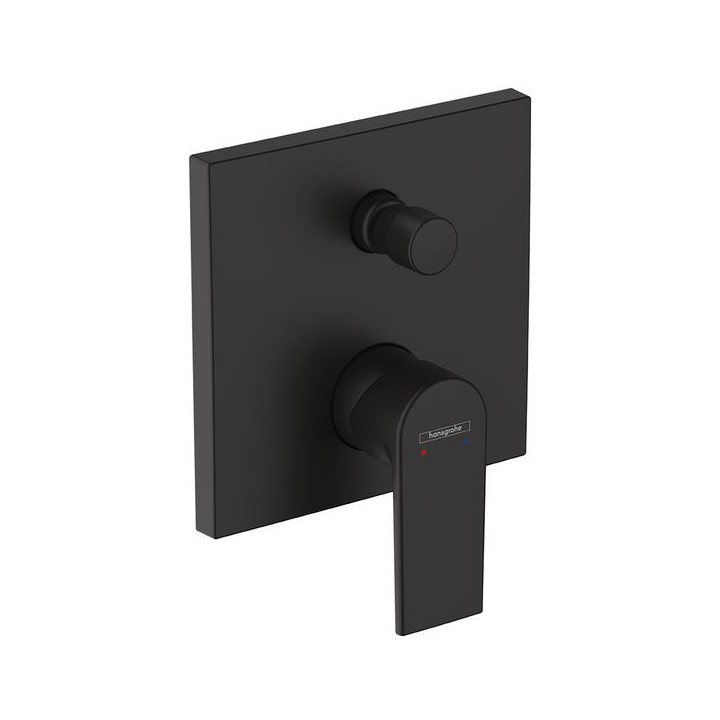 Hansgrohe Vernis Shape Single lever bath mixer for concealed installation - Matt Black - 71468670