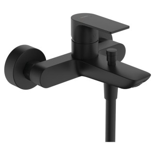 Hansgrohe Rebris E Single lever bath mixer for exposed installation - Matt Black - 72450670