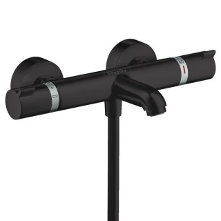 Hansgrohe Ecostat Thermostatic Bath Mixer Comfort - Matt Black - 13114670