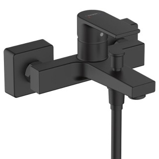 Hansgrohe Vernis Shape Single lever bath mixer for exposed installation - Matt Black - 71450670