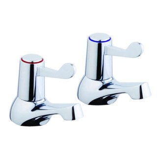 Standard Lever Basin Taps Pair