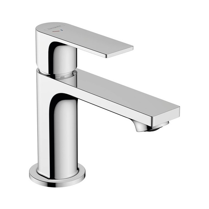 Hansgrohe Rebris E Single lever basin mixer 80 CoolStart EcoSmart+ with pop-up waste set - Chrome - 72587000