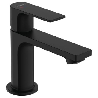 Hansgrohe Rebris E Single lever basin mixer 80 CoolStart with metal pop-up waste set - Matt Black - 72585670