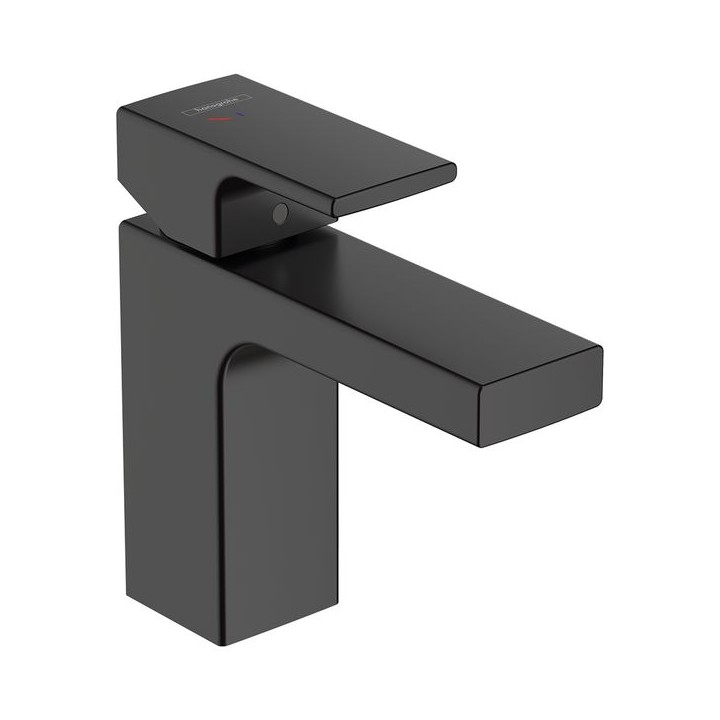 Hansgrohe Vernis Shape Single lever basin mixer 100 CoolStart with pop-up waste set - Matt Black - 71594670