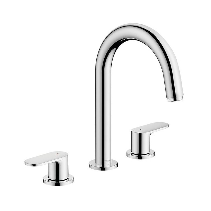Hansgrohe Vernis Blend 3-hole basin mixer with pop-up waste set - Chrome - 71553000