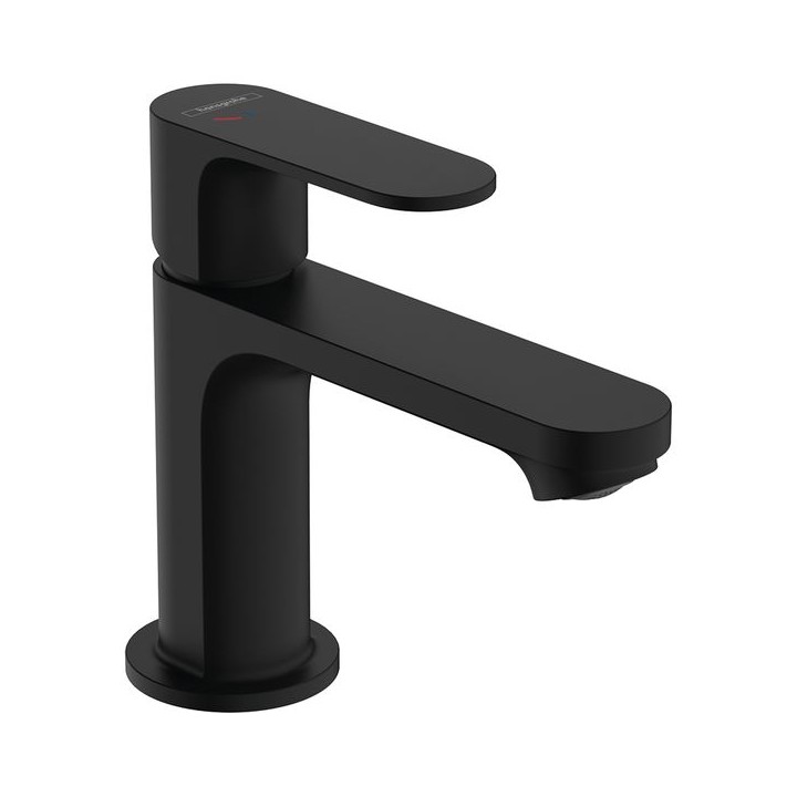 Hansgrohe Rebris S Single lever basin mixer 80 CoolStart with pop-up waste set - Matt Black - 72513670