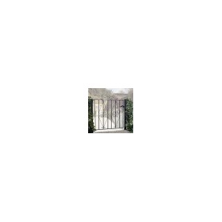 Stirling Low Flat Top Single Metal Gate 1067mm GAP x 914mm High Zinc & Powder ST05ZP