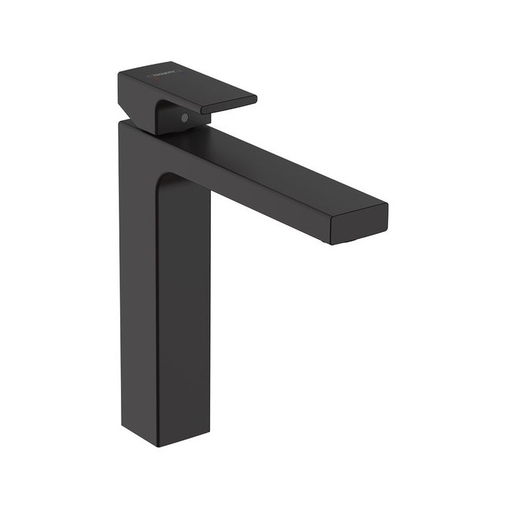 Hansgrohe Vernis Shape Single lever basin mixer 190 with pop-up waste set - Matt Black - 71562670