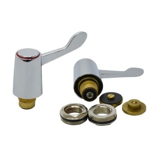 4TRADE 3/4in Lever Bath Tap Heads Chrome Plated