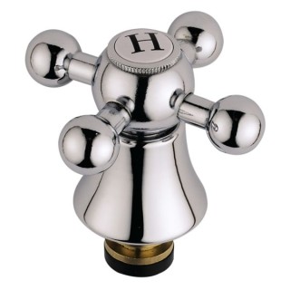 Bristan R 3/4 TC Bath Tap Reviver With Traditional Handles Chrome
