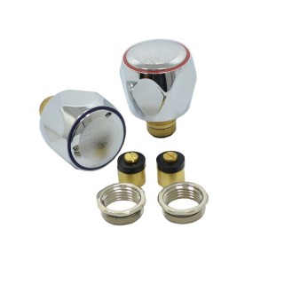 4Trade Chrome Basin/Sink Tap Heads