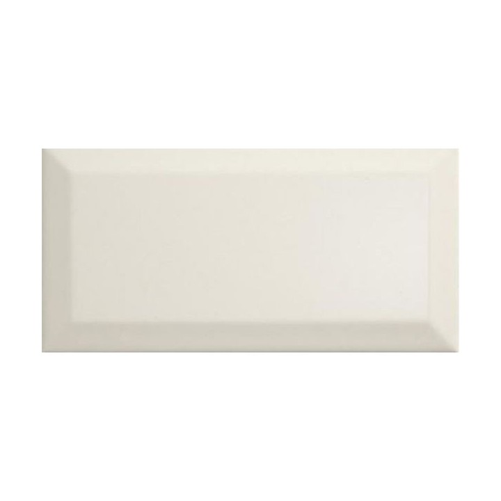 Johnson Tiles Bevel Brick Gloss Cream Tile 200 x 100mm - Qty 50
