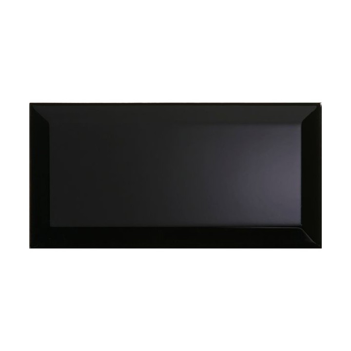 Macy Black Ceramic Wall Tile 100 x 200mm - Qty 50
