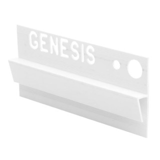 Genesis 15 x 8mm White Regular Vinyl to Tile Capping EVC080.01