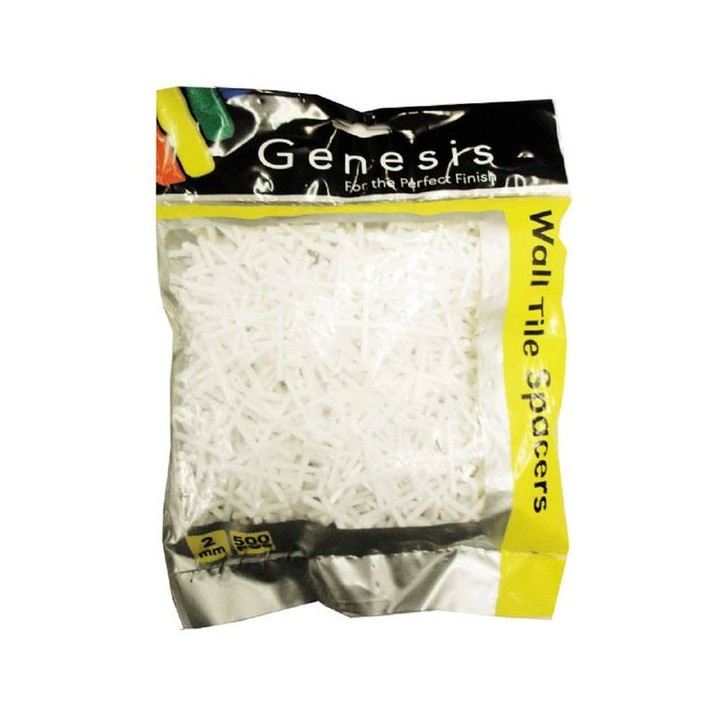 Genesis 555 2mm Wall Tile Spacers Cross Pack x 500