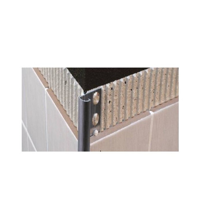 Genesis 8mm Polished Chrome Round Edge Tile Trim EAQ080.91 (Pack of 20)